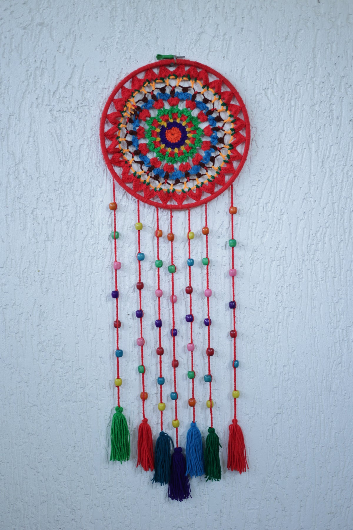 Large Crochet Dream Catcher Boho Wall Hanging Decor