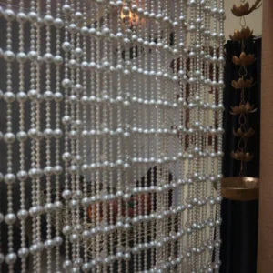 Pearl Beaded Curtain – Elegant Door & Window Hanging Decor