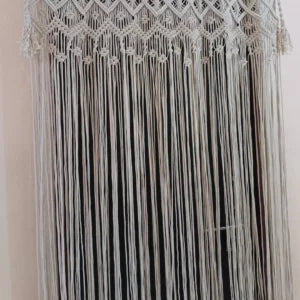 Macramé Curtain – Boho Window Valance & Wedding Backdrop