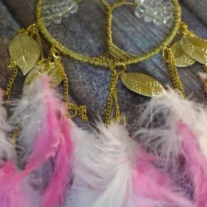 Handmade Stone Crystal Dream Catcher Boho Wall Hanging Decor