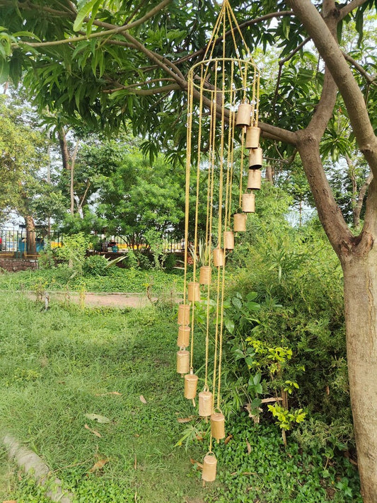 Handcrafted Metal Wind Chime | Natural Hanging Home Décor