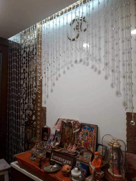 Arch Crystal Beaded Curtain – Elegant Door & Window Hanging Decor