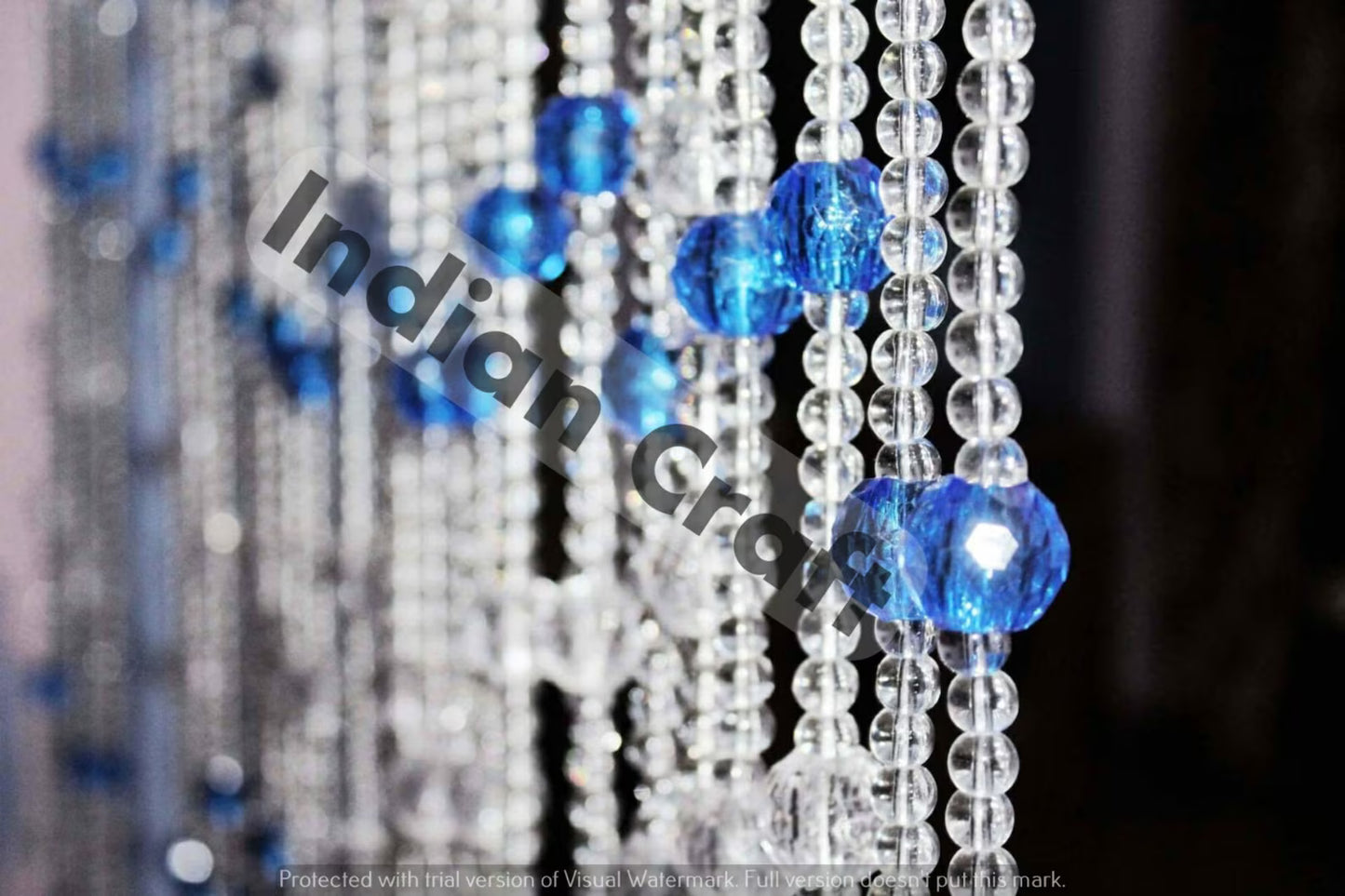 Crystal Beaded Curtain – Glass Bead Door & Window Hanging Decor