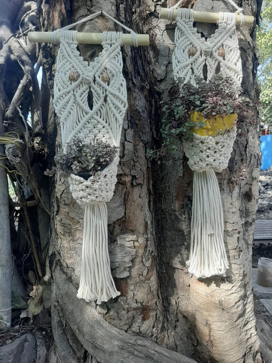 Handcrafted Macramé Plant Hanger Wall Hanging