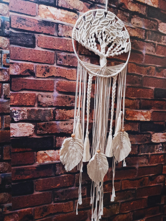 Handcrafted Tree of Life Macramé Dream Catcher