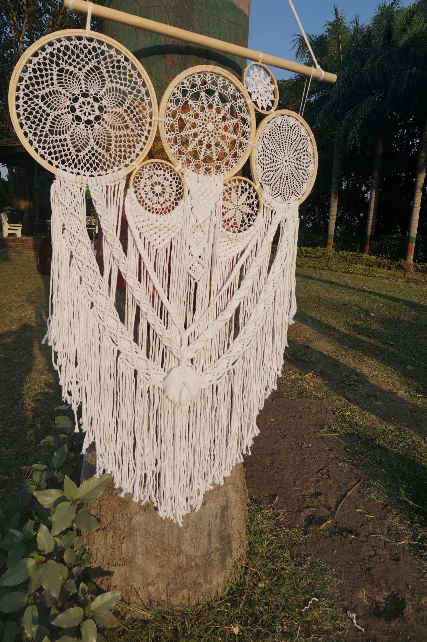 Handcrafted Macramé Dream Catcher Wall Hanging
