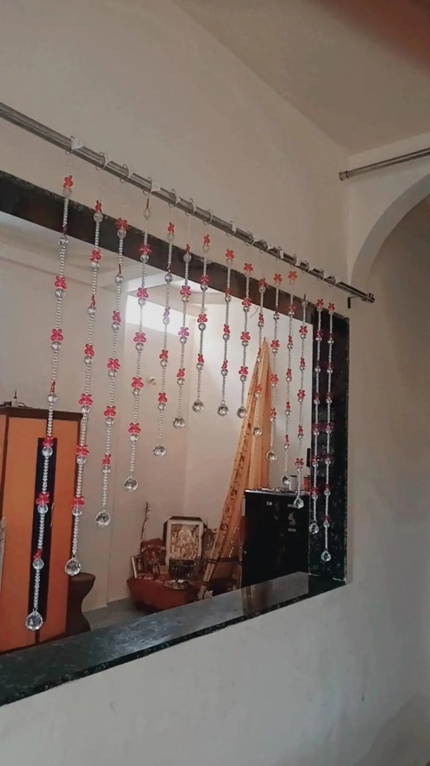 Butterfly Beaded Crystal Curtain – Boho Door & Window Hanging Decor