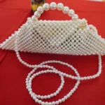 Pearl Beaded Bridal Handbag Ivory Wedding Purse