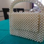 Handmade Ivory Pearl Beaded Bridal Handbag – Wedding Clutch Tote