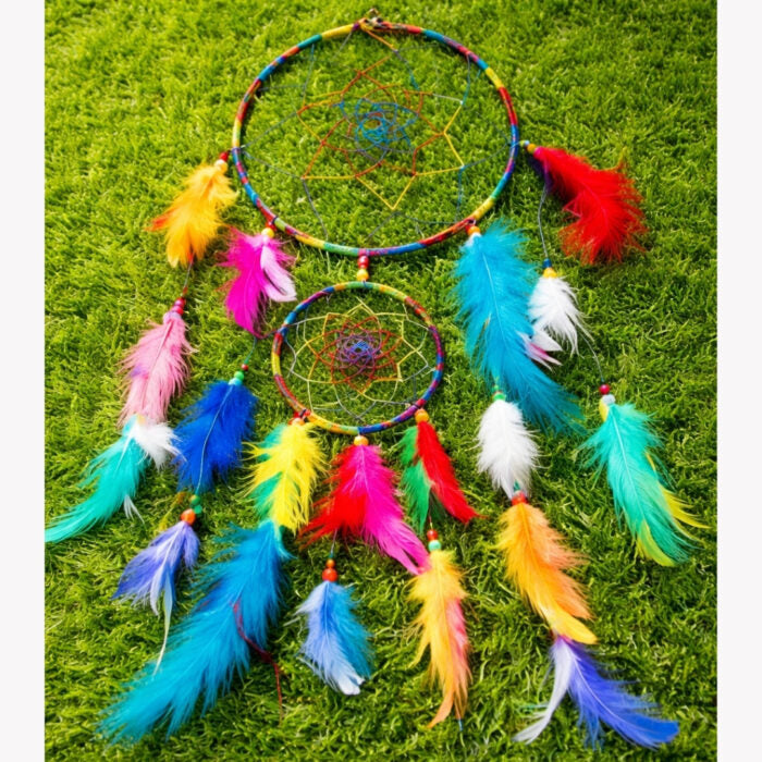 Large Feather Dream Catcher Boho Wall Hanging Home Decor