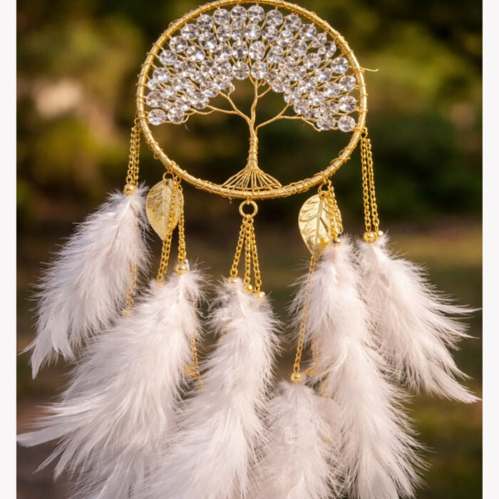 Beaded Tree of Life Dream Catcher Boho Wall Hanging Decor