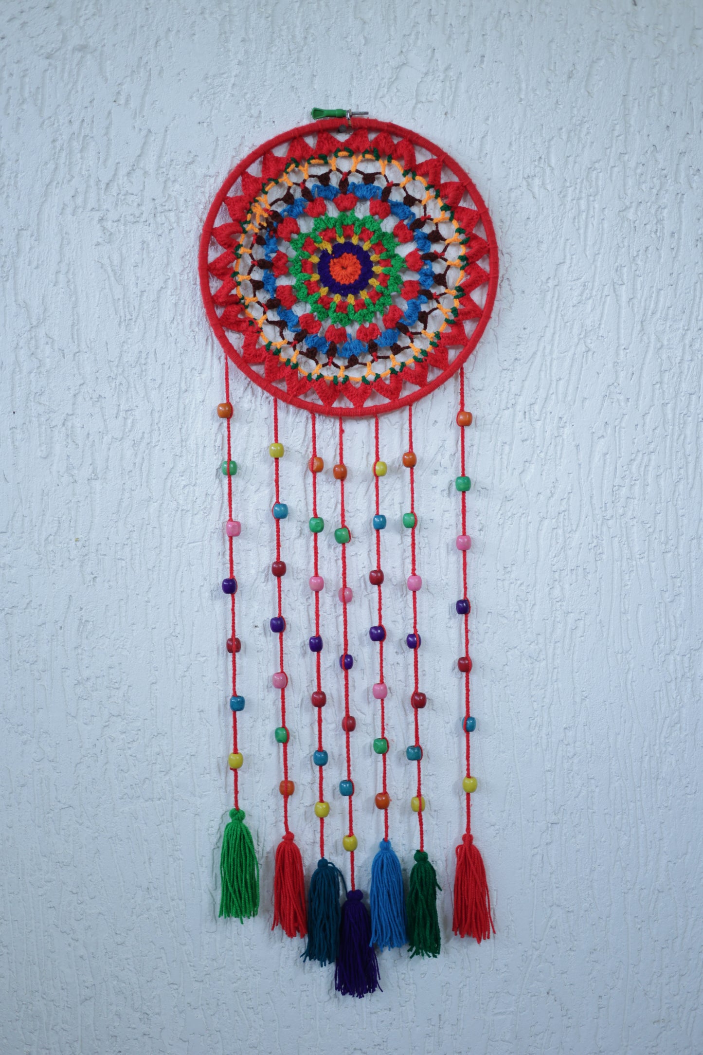 Large Crochet Dream Catcher Boho Wall Hanging Decor