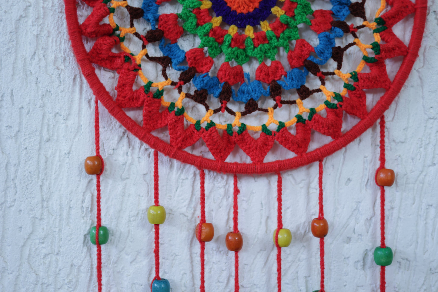 Large Crochet Dream Catcher Boho Wall Hanging Decor