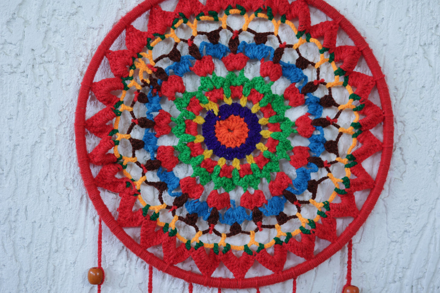 Large Crochet Dream Catcher Boho Wall Hanging Decor