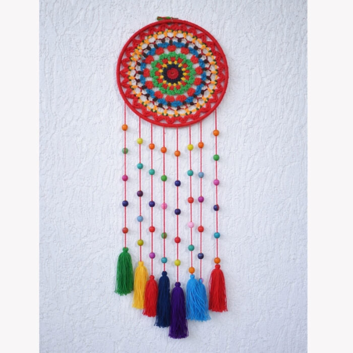 Large Crochet Dream Catcher Boho Wall Hanging Decor