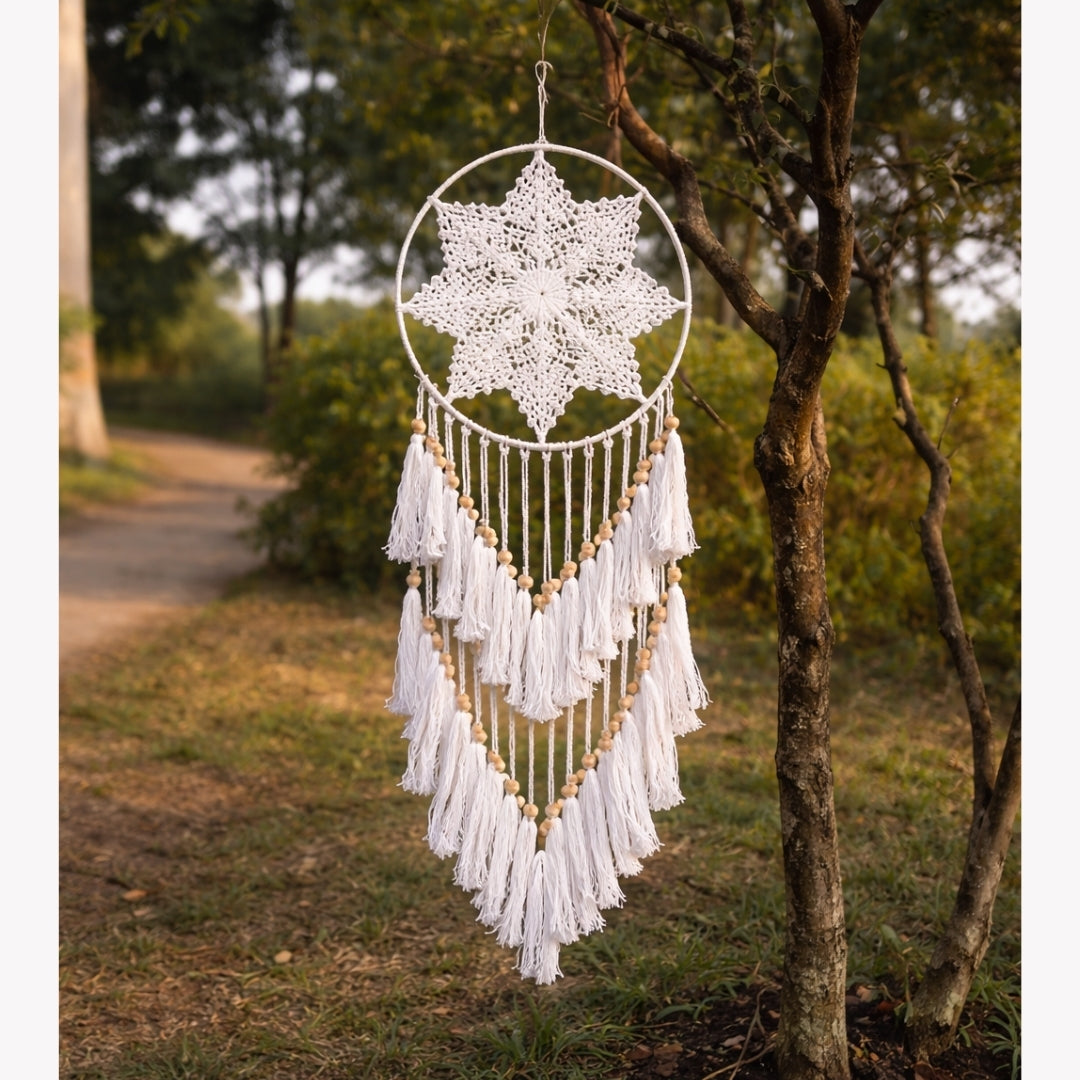 Handcrafted Macramé Dream Catcher Boho Wall Hanging Decor