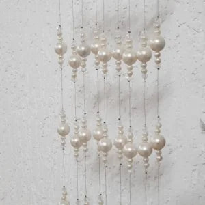 Pearl Beaded Curtain – Elegant Hanging Decor for Doorways & Windows
