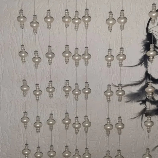 Pearl Beaded Curtain – Elegant Hanging Decor for Doorways & Windows