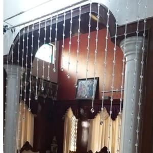 Arch Crystal Beaded Curtain – Elegant Door & Window Hanging Decor