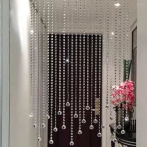Crystal Beaded Curtain – Elegant Door & Window Hanging Decor