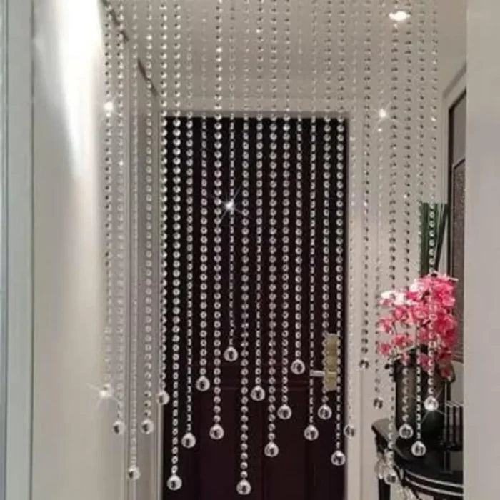 Crystal Beaded Curtain – Elegant Door & Window Hanging Decor