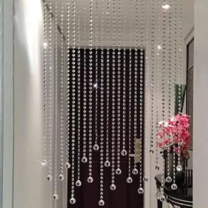 Crystal Beaded Curtain – Elegant Door & Window Hanging Decor
