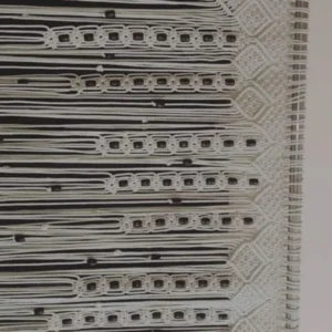 Macramé Beaded Curtain – Boho Door & Window Hanging Decor