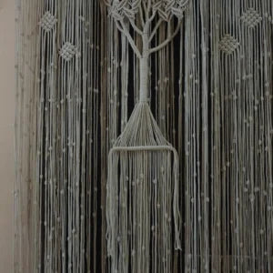 Tree of Life Macramé Wall Hanging – Boho Curtain Decor
