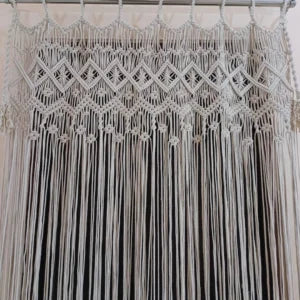 Macramé Curtain – Boho Window Valance & Wedding Backdrop