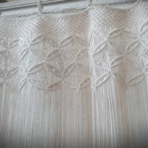 Macramé Curtain – Boho Window Valance for Home Decor