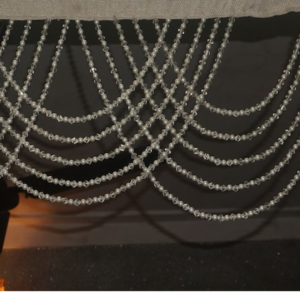 Acrylic Beaded Valance Curtain – Decorative Door & Window Hanging