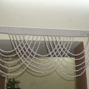 Acrylic Beaded Valance Curtain – Decorative Door & Window Hanging