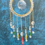 Handcrafted Crystal Suncatcher Ring – Multicolor Beaded Hanging Decor