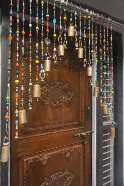 Bohemian Glass Beaded Curtain – Decorative Door & Window Hanging