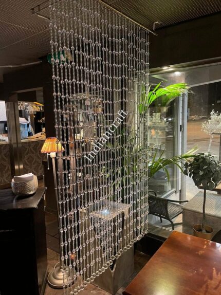 Crystal Glass Beaded Curtain – Elegant Door & Window Hanging Decor