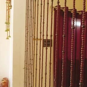 Wooden Beads Curtain – Decorative Door & Window Hanging Decor