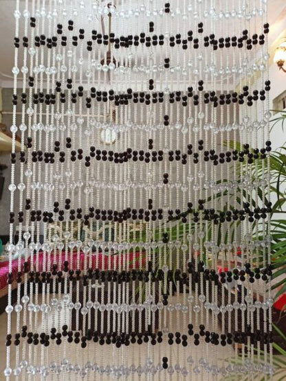 Crystal & Acrylic Beaded Door Curtain – Elegant Hanging Decor