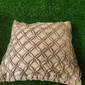 Set of 2 Macramé Cushion Covers Boho Throw Pillow Covers