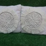 Set of 2 Macramé Cushion Covers Bohemian Throw Pillow Cover