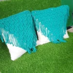 Set of 2 Boho Macramé Cushion Covers – Handmade Throw Pillow Covers
