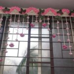 Rose Flower Beaded Curtain – Pearl Garland Door Hanging Decor