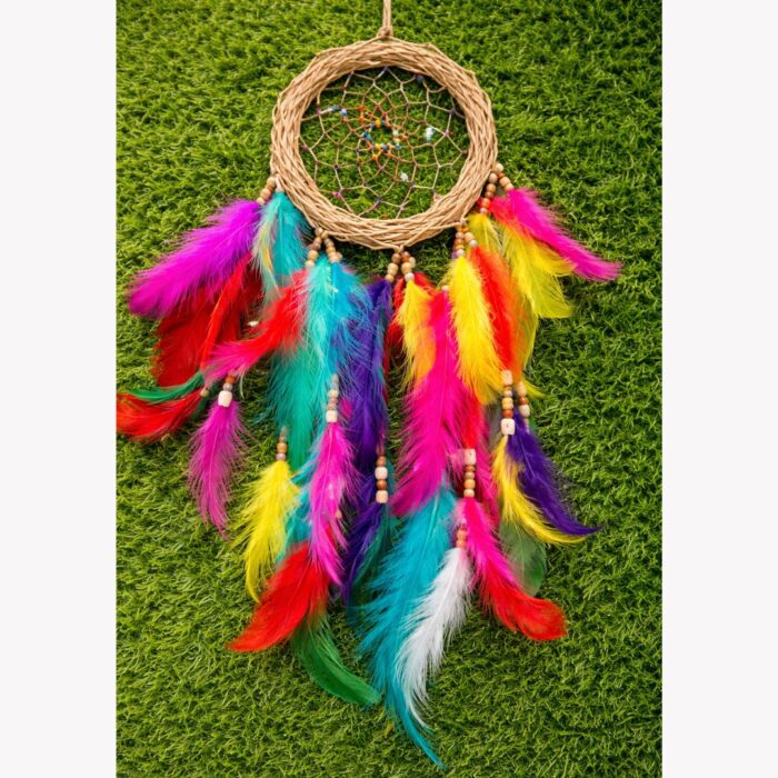 Large Feather Dream Catcher Boho Wall Hanging Decor