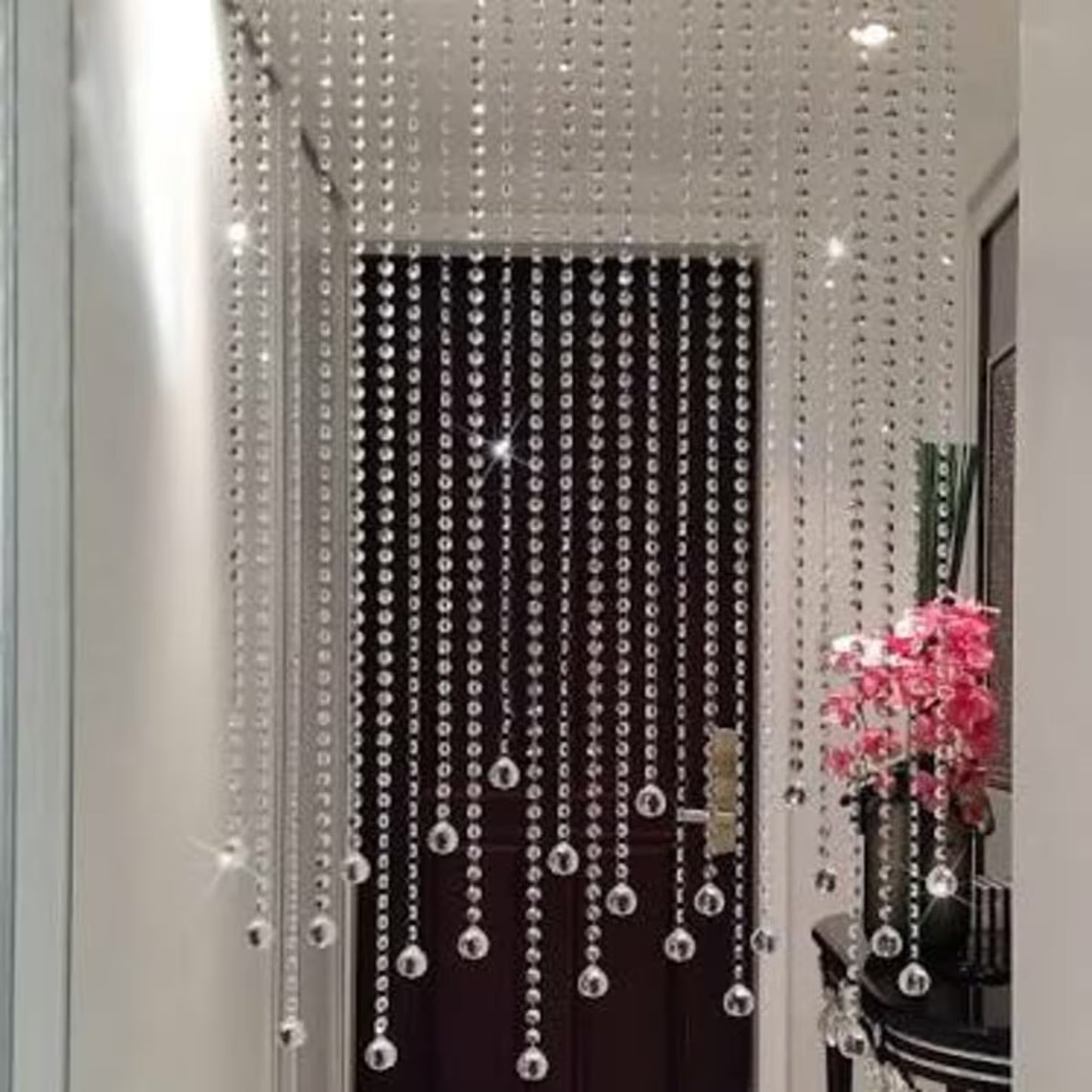 Crystal Beaded Curtain – Elegant Door & Window Hanging Decor