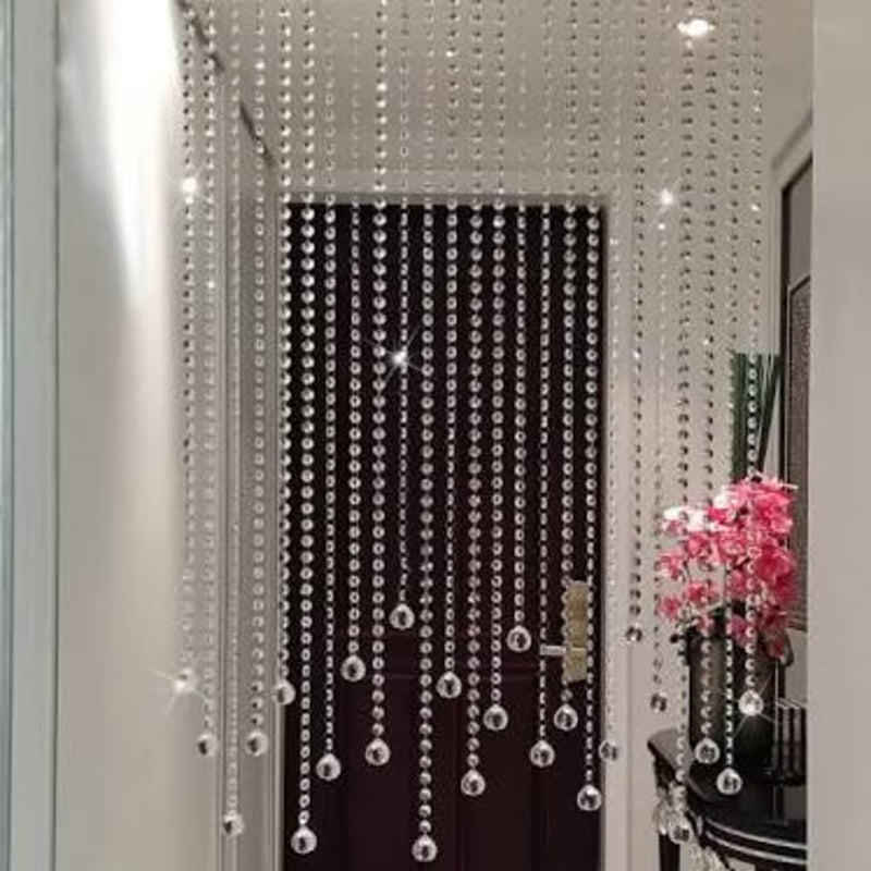 Crystal Beaded Curtain – Elegant Door & Window Hanging Decor
