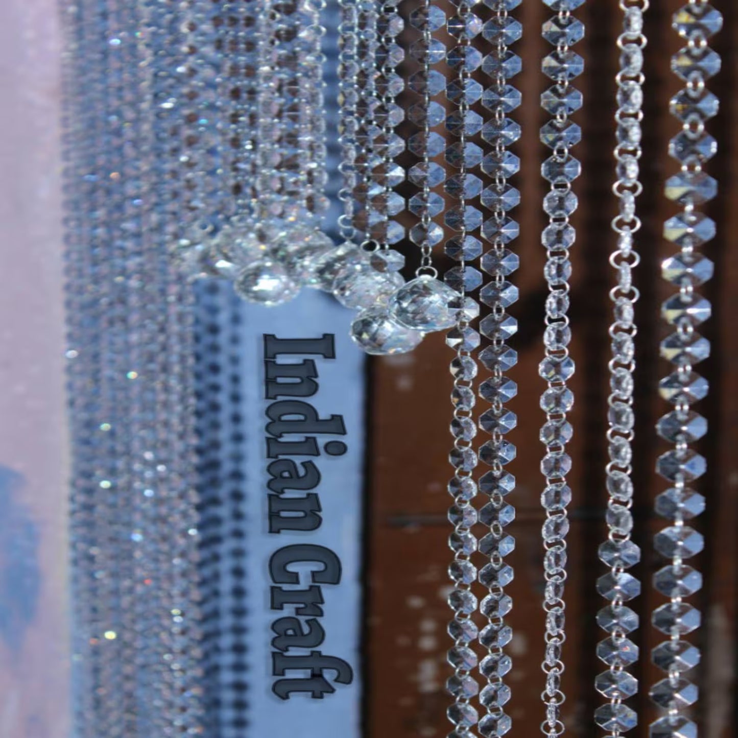 Crystal Beaded Curtain – Elegant Door & Window Hanging Decor