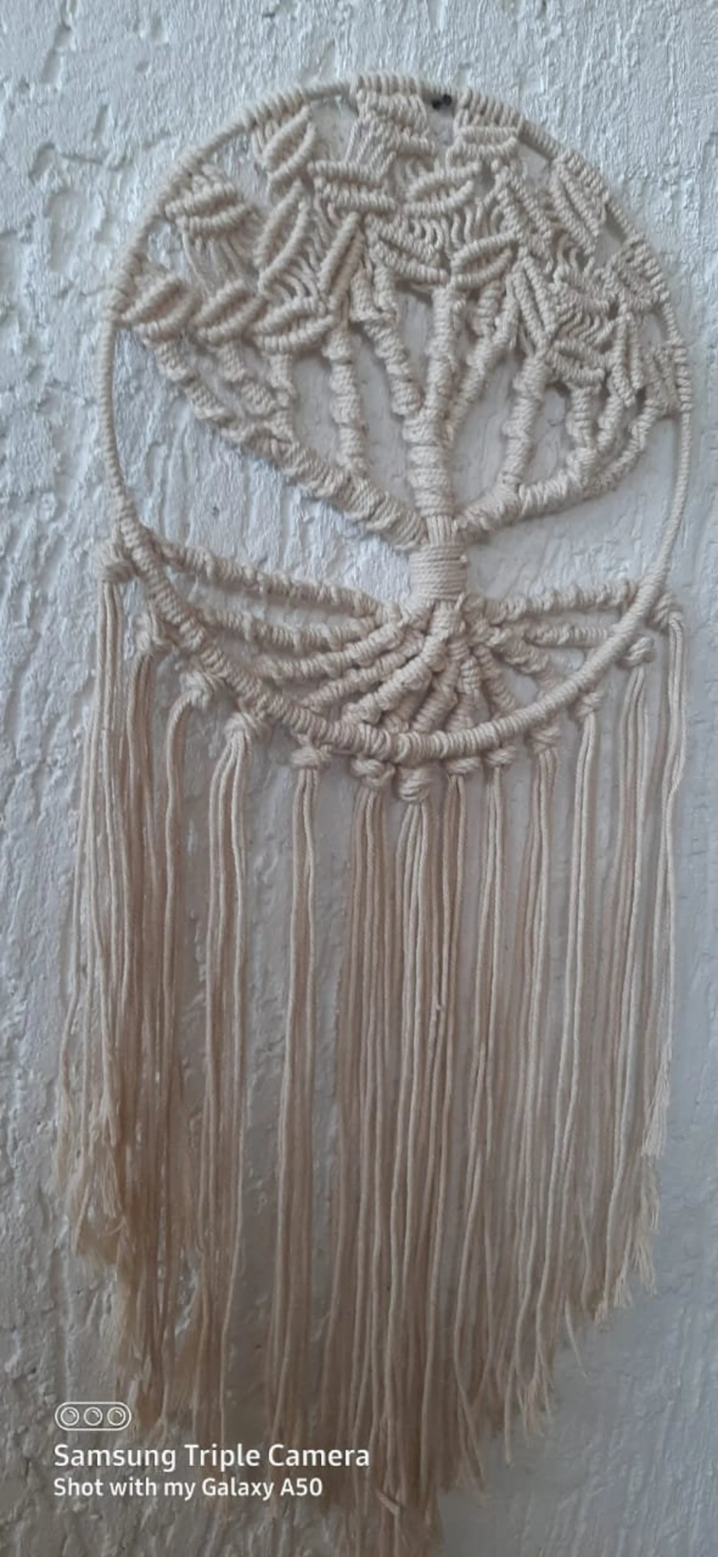 Handcrafted Macramé Tree of Life Wall Hanging