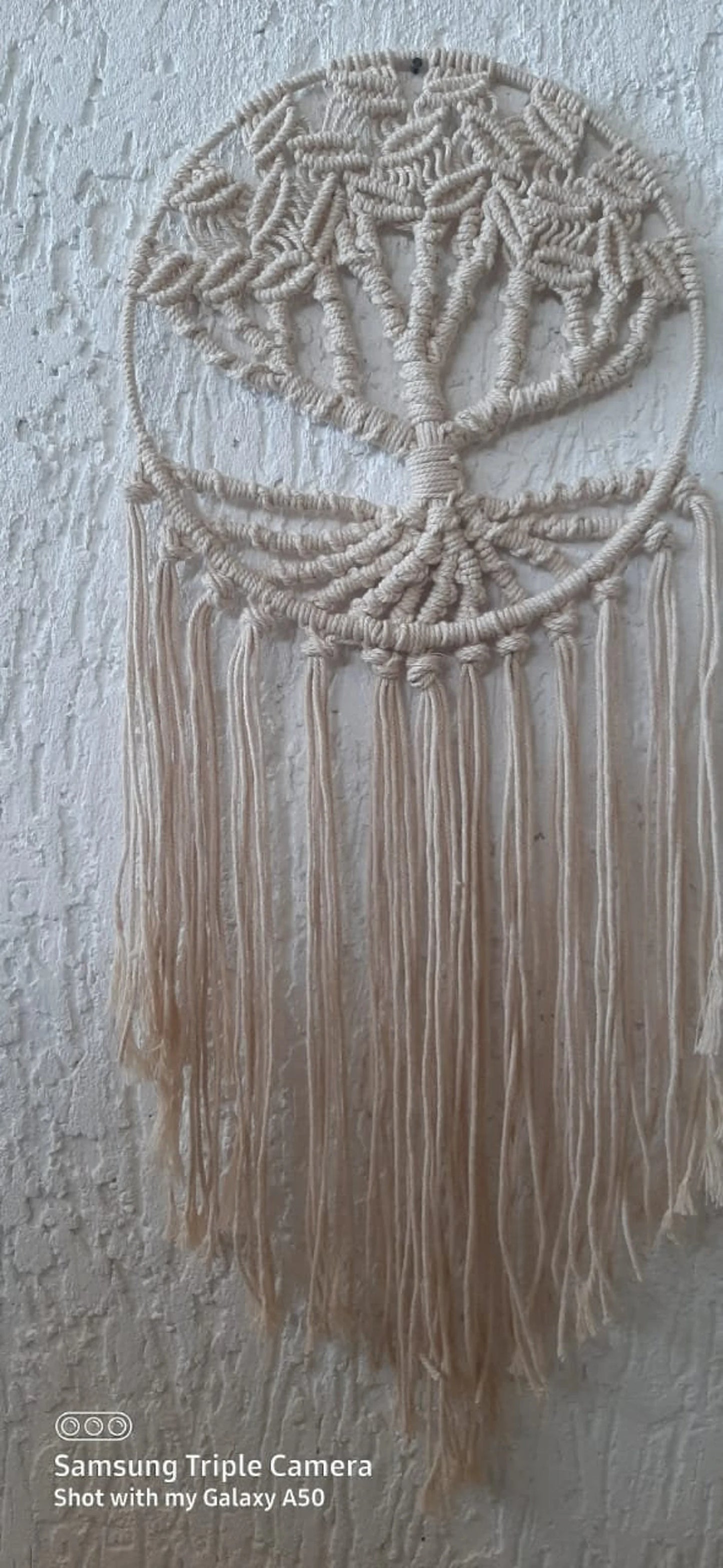 Handcrafted Macramé Tree of Life Wall Hanging