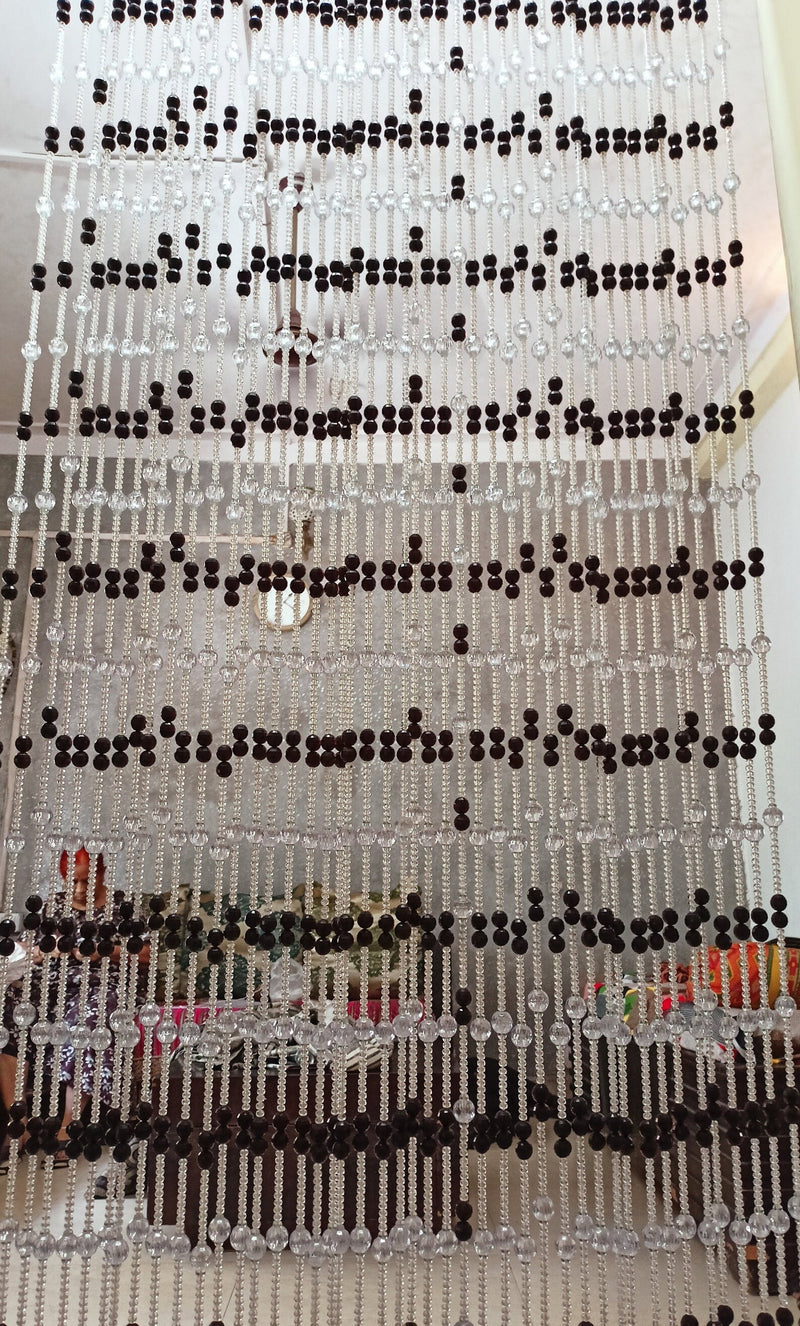Crystal & Acrylic Beaded Door Curtain – Elegant Hanging Decor