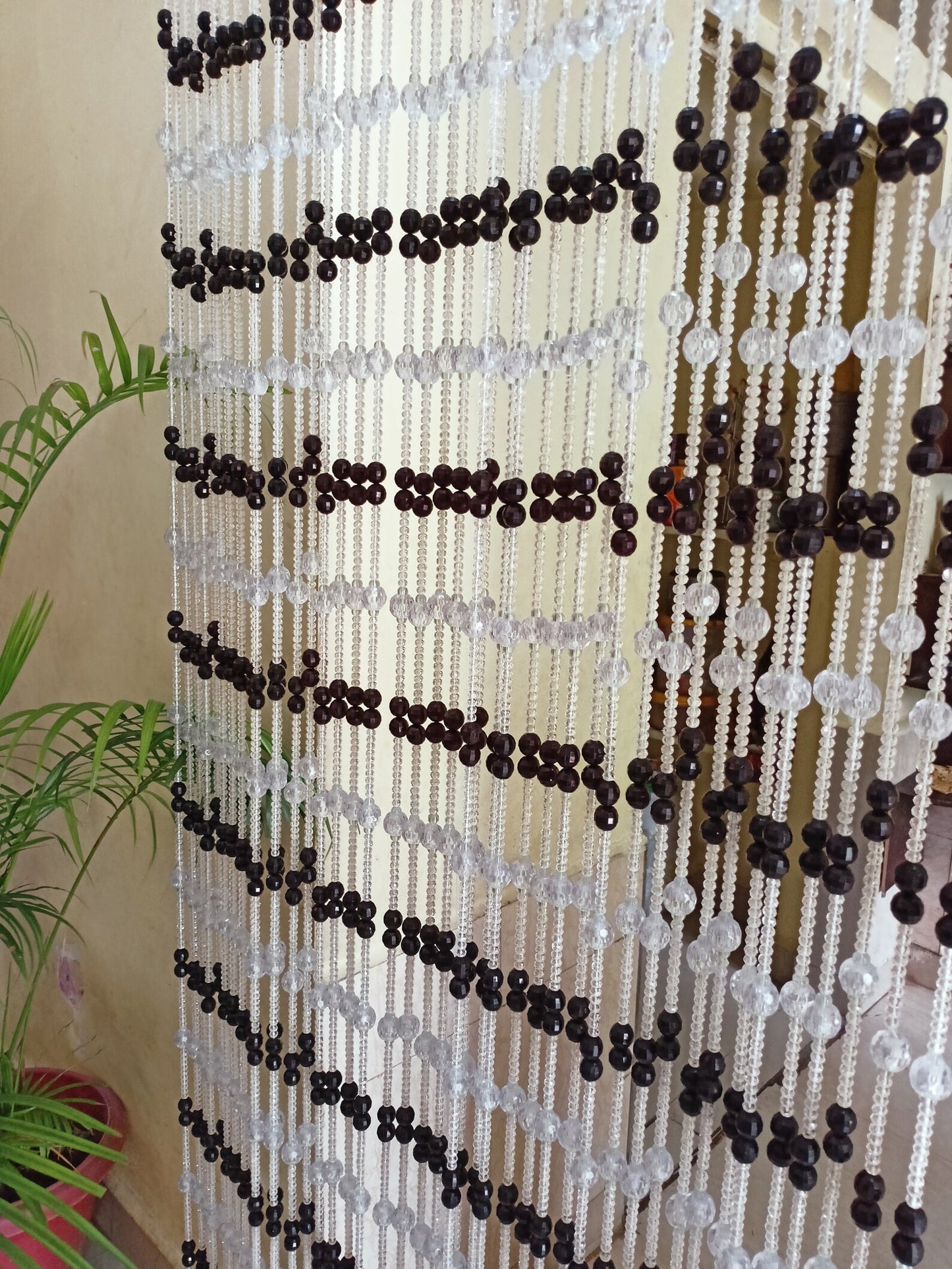 Crystal & Acrylic Beaded Door Curtain – Elegant Hanging Decor