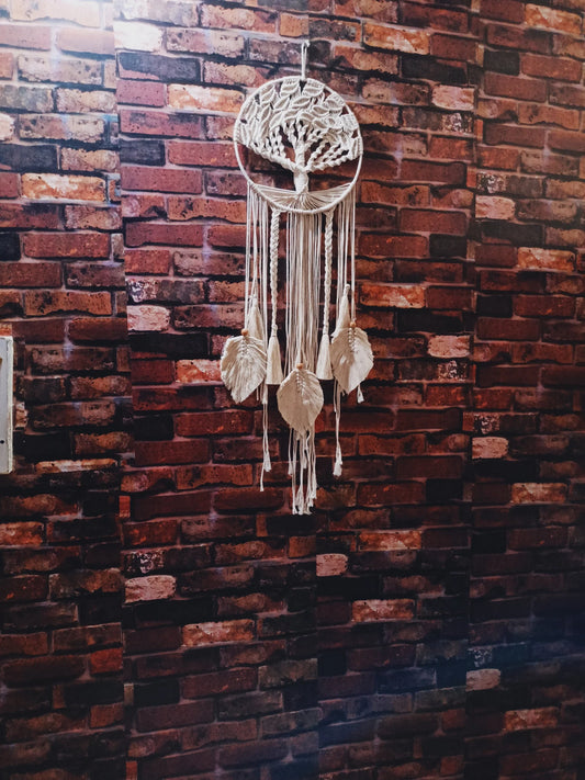 Handcrafted Tree of Life Macramé Dream Catcher